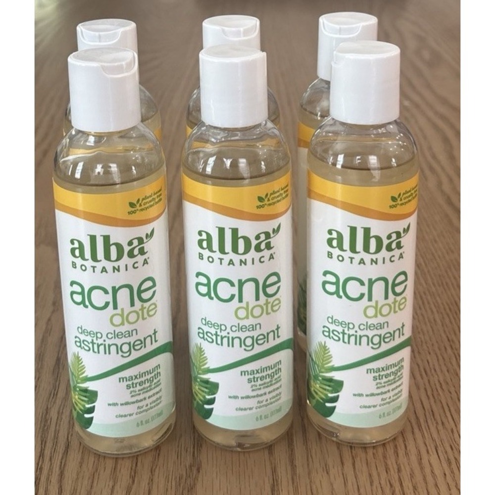 Alba Botanica Acne Dote Deep Clean Astringent 6oz 6 Pack New Discontinued